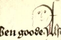 medieval doodle in St. John Cambridge G 22